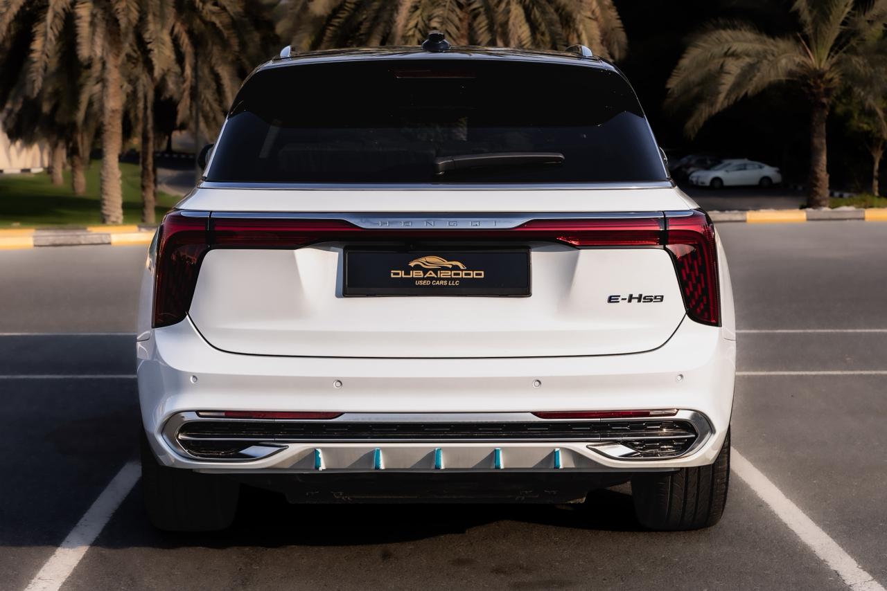 Hongqi E-HS9 2025 White – rear view
